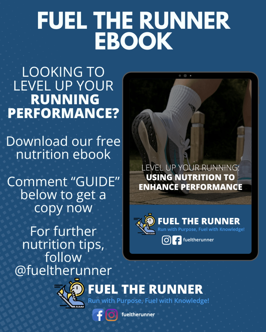 DOWNLOAD MY FREE FUEL THE RUNNER NUTRITION&nbsp;GUIDE