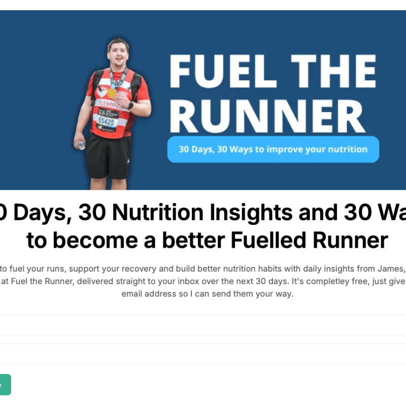 30 DAYS 30 NUTRITION TIPS FOR&nbsp;RUNNERS