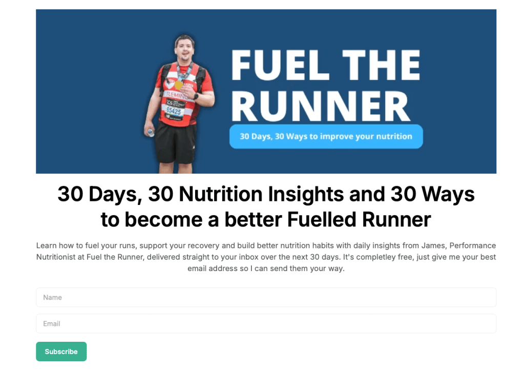 30 DAYS 30 NUTRITION TIPS FOR RUNNERS